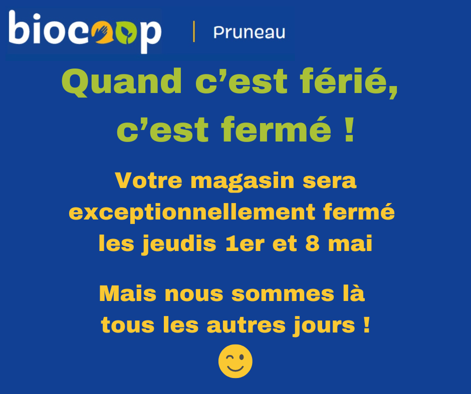 Quand c'est férié, c'est fermé !