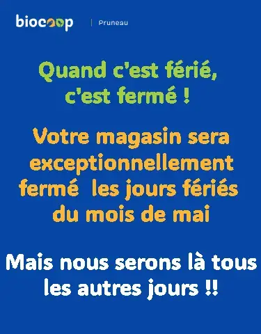 MAI : Quand c'est férié, c'est fermé !